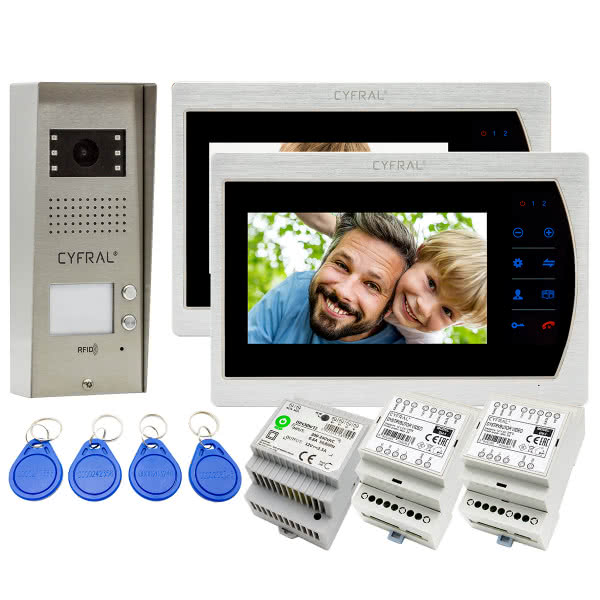  Zestaw domofonowy COSMO Video V2 z monitorem CYFRAL V-7